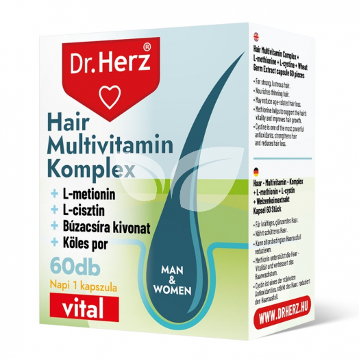 Dr.herz hair multivitamin komplex kapszula 60 db • Egészségbolt
