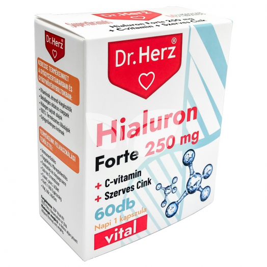 Dr.herz hialuron forte 250mg kapszula 60 db • Egészségbolt