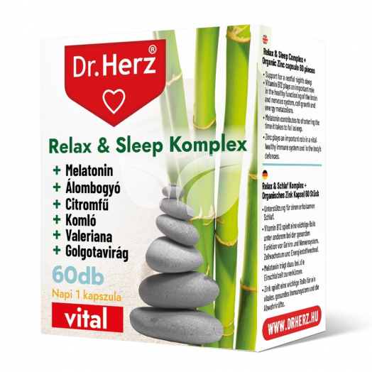 Dr.herz relax and sleep komplex kapszula 60 db • Egészségbolt