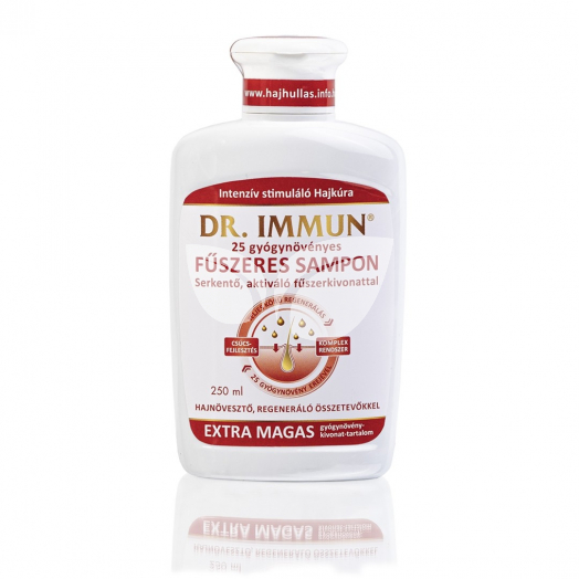 Dr.immun 25 gyógynövényes hajsampon serkentő fűszerkivonattal 250 ml • Egészségbolt