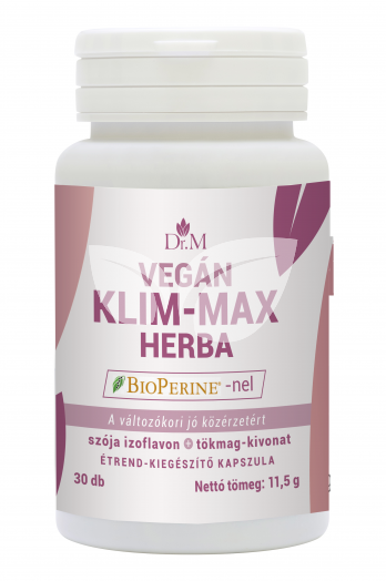 Dr.m vegán klim-max herba bioperine-nel kapszula 30 db • Egészségbolt