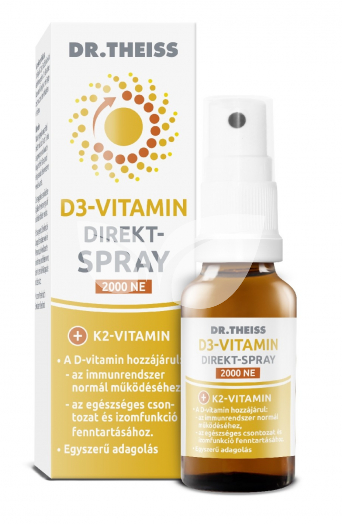Dr.Theiss d3-vitamin direkt spray 2000 ne 20 ml • Egészségbolt