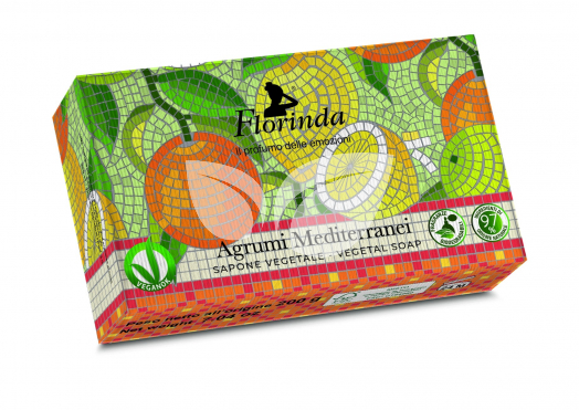Florinda szappan mozaik mediterrán citrus 200 g • Egészségbolt