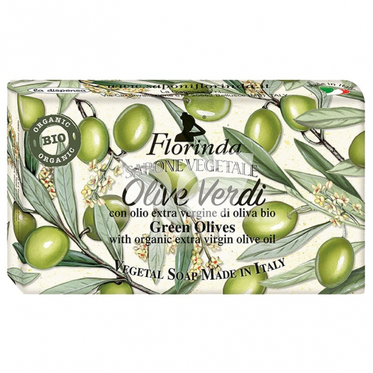 Florinda szappan natúr zöld olívás 200 g • Egészségbolt