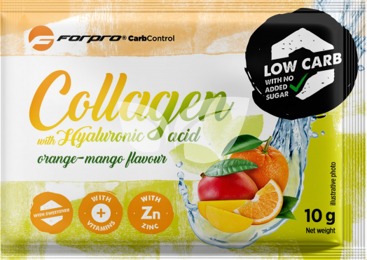 Forpro kollagén hialuronsavval narancs-mangó ízű 10 g • Egészségbolt