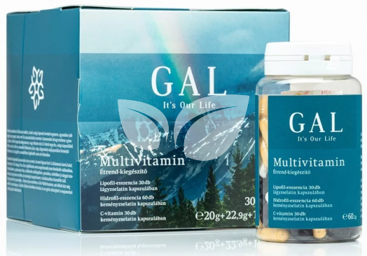 Gal multivitamin 30 adag étrend-kiegészítő 20g+22,9g+17,3g 1 db • Egészségbolt