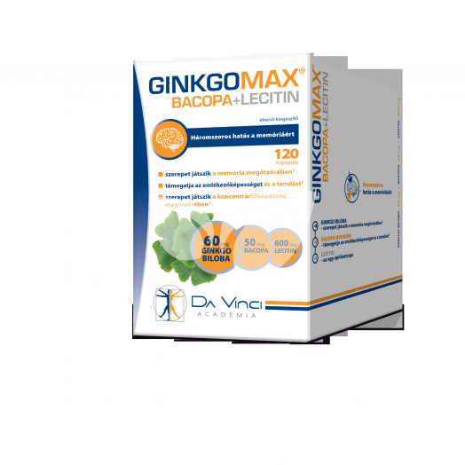 Ginkgomax+bacopa+lecitin lágyzselatin kapszula 120 db • Egészségbolt