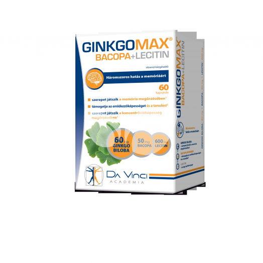 Ginkgomax+bacopa+lecitin lágyzselatin kapszula 60 db • Egészségbolt