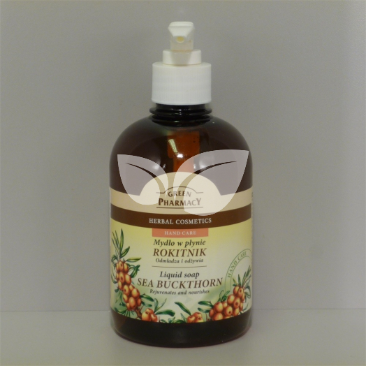Green Pharmacy folyékony szappan homoktövis  kivonattal 465 ml • Egészségbolt