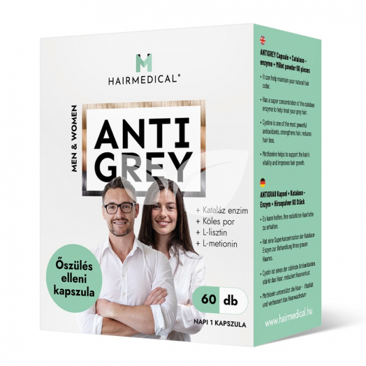 Hairmedical anti grey kapszula 60 db • Egészségbolt