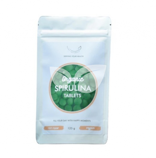 Happy Naturals organic spirulina tabletta 125 g • Egészségbolt