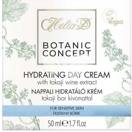 Helia-D botanic concept nappali hidratáló krém tokaji bor kivonattal érzéékeny bőrre 50 ml • Egészségbolt