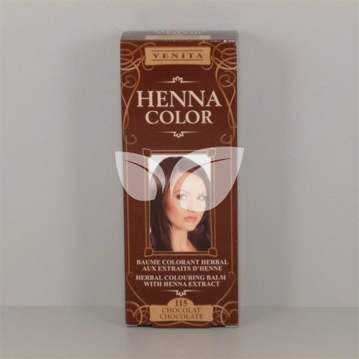 Henna Color szinező hajbalzsam nr 115 csokoládé barna 75 ml • Egészségbolt