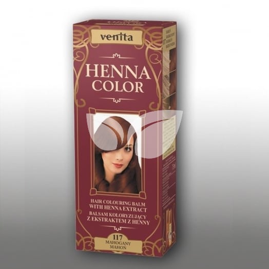 Henna Color szinező hajbalzsam nr 117 mahagóni 75 ml • Egészségbolt