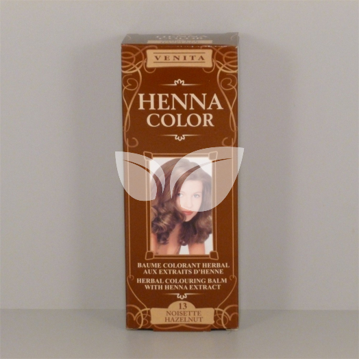 Henna Color szinező hajbalzsam nr 13 mogyoróbarna 75 ml • Egészségbolt