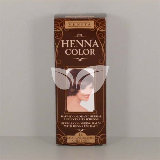 Henna Color szinező hajbalzsam nr 14 gesztenyebarna 75 ml • Egészségbolt