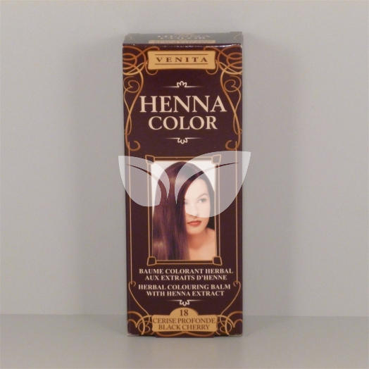 Henna Color szinező hajbalzsam nr 18 fekete meggy 75 ml • Egészségbolt