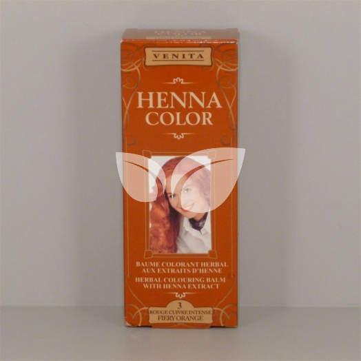 Henna Color szinező hajbalzsam nr 3 tűznarancs 75 ml • Egészségbolt