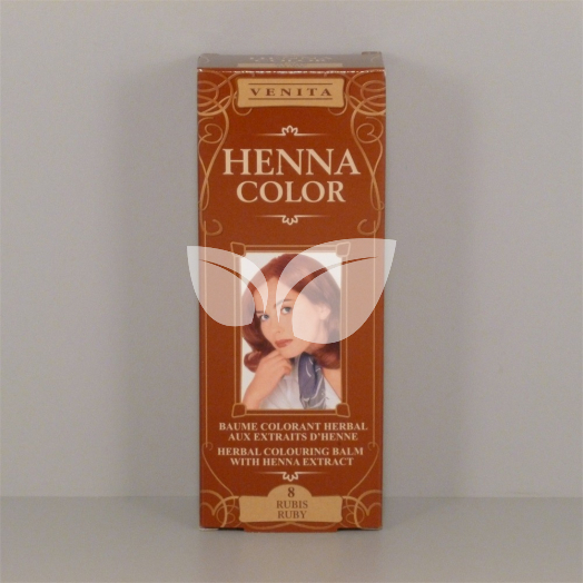 Henna Color szinező hajbalzsam nr 8 rubin 75 ml • Egészségbolt