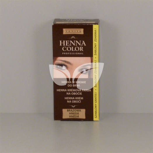 Henna Color tartós szempilla és szemöldök krémfesték barna 15 g • Egészségbolt