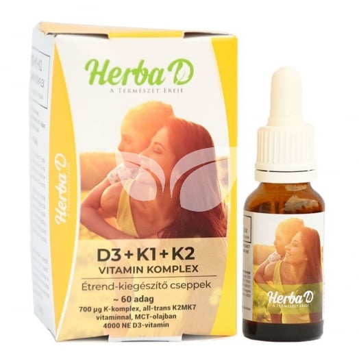 Herba-D d3+k1+k2 vitamin 20 ml • Egészségbolt