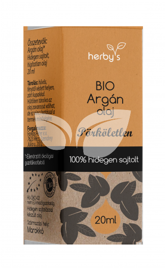 Herbys bio argán olaj hidegen sajtolt 20 ml • Egészségbolt