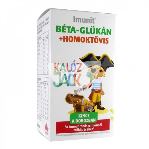 Imunit kalóz jack béta-glükán homoktövis tabletta szamóca ízű 30 db • Egészségbolt