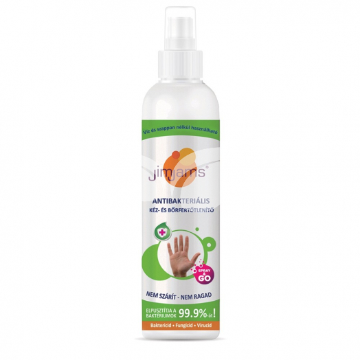 Jimjams antibakteriális kéz-és bőrfertőtlenítő spray 250 ml • Egészségbolt
