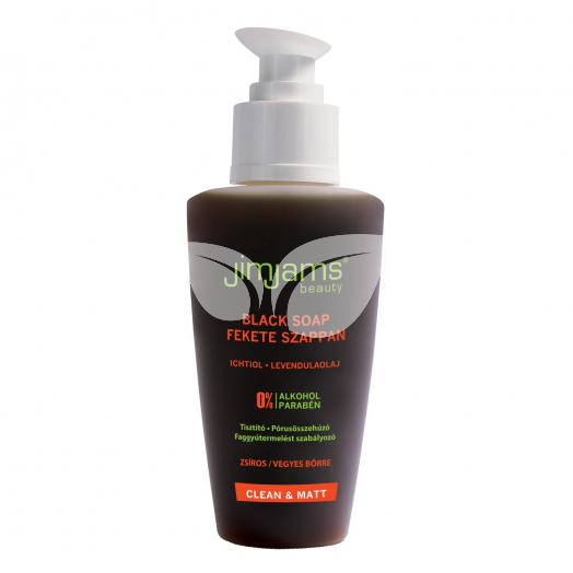 Jimjams beauty clean & matt fekete szappan 125 ml • Egészségbolt