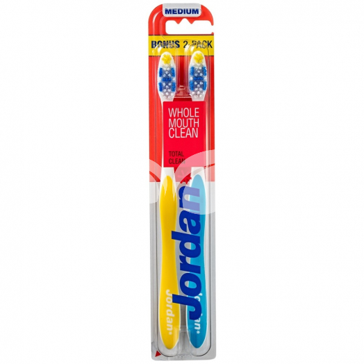 Jordan total clean medium fogkefe duopack felnőtt 1 db • Egészségbolt