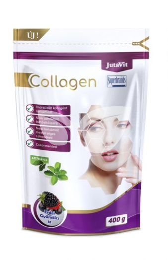 Jutavit collagen komplex erdei gyümölcsös kollagén por 400 g • Egészségbolt