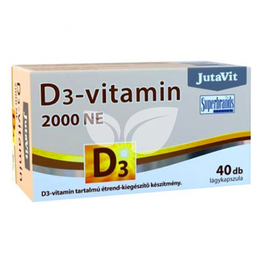 Jutavit d3 vitamin 2000 NE lágykapszula 40 db • Egészségbolt
