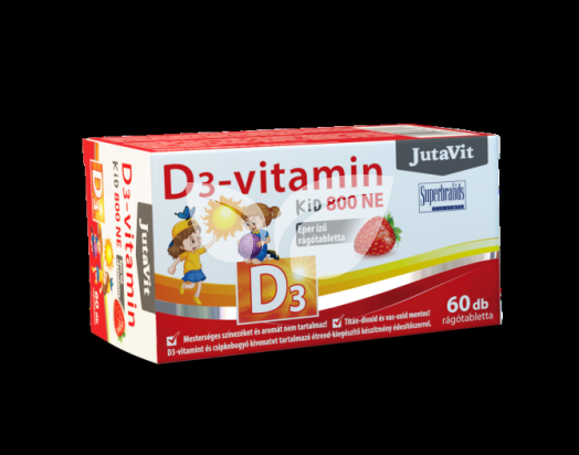 Jutavit d3-vitamin 800ne epres rágótabletta 60 db • Egészségbolt