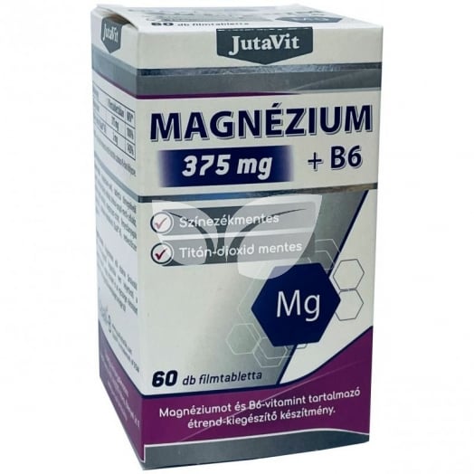 Jutavit magnézium 375mg+b6 vitamin filmtabletta 60 db • Egészségbolt