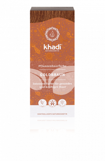 Khadi bio hajfesték por aranybarna 100 g • Egészségbolt