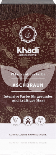 Khadi bio hajfesték por hamvasbarna 100 g • Egészségbolt