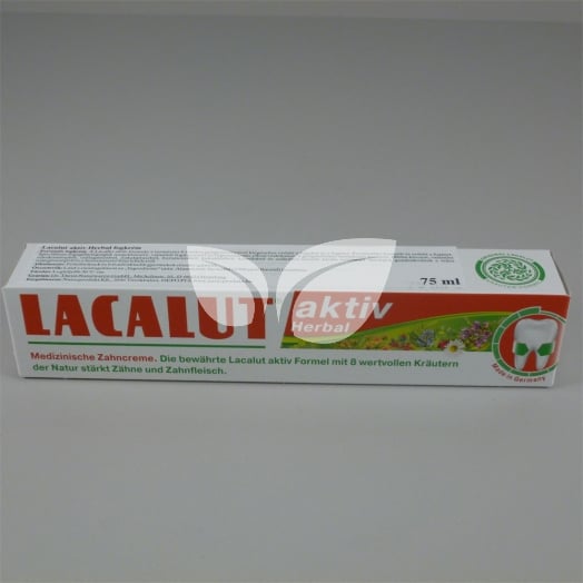 Lacalut aktiv fogkrém herbal 75 ml • Egészségbolt