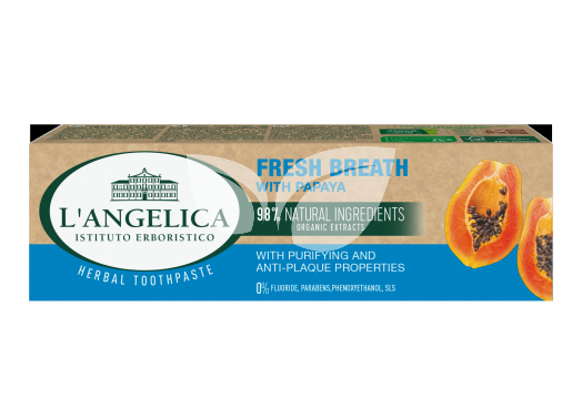 Langelica herbal fogkrém fresh breath papaya 75 ml • Egészségbolt