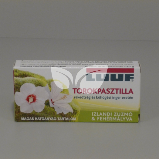Luuf torokpasztilla izlandi zuzmóval 20 db • Egészségbolt