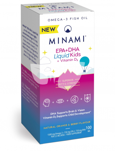 Morepa Minami epa+dha liquid kids+vitamin d3 étrendkiegészítő 100 ml • Egészségbolt
