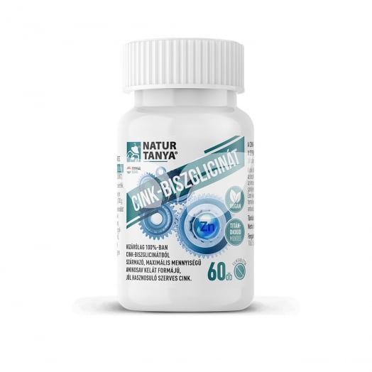 Naturtanya cink-biszglicinát tabletta 60 db • Egészségbolt
