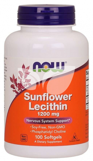 Now sunflower lecithin kapszula 1200mg 100 db • Egészségbolt