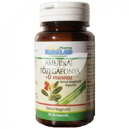 Nutrilab amerikai tőzegáfonya+d mannóz vega 30 db • Egészségbolt
