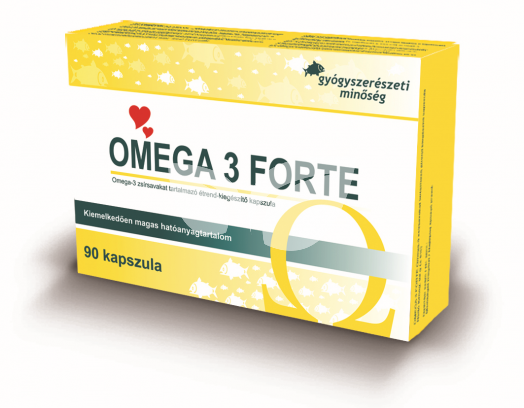 Omega-3 forte étrendkiegészítő kapszula 90 db • Egészségbolt