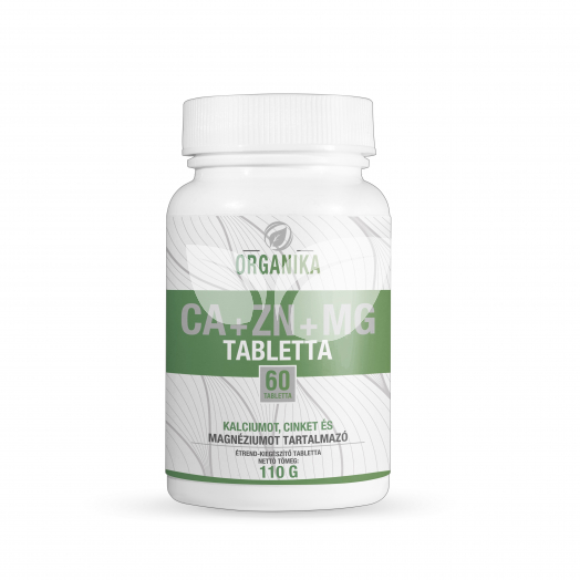 Organika ca+zn+mg tabletta 60 db • Egészségbolt