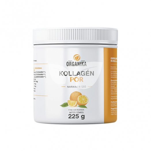 Organika kollagén italpor narancs ízű 225 g • Egészségbolt