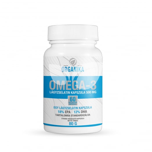 Organika omega-3 500 mg lágyzselatin kapszula 60 db • Egészségbolt