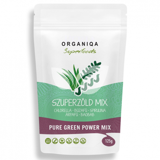 Organiqa bio nyers pure green power 125 g • Egészségbolt