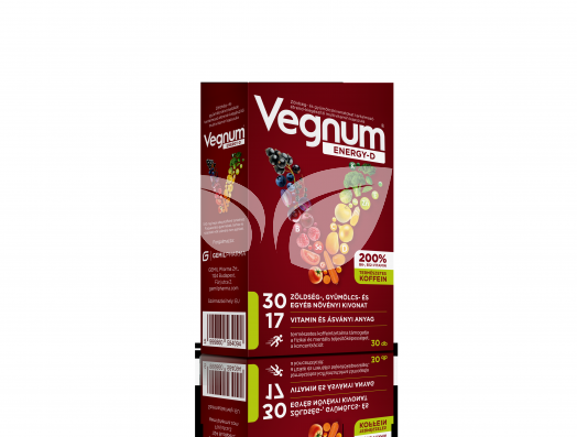 Vegnum energy-d étrendkiegészítő multivitamin kapszula 30 db • Egészségbolt