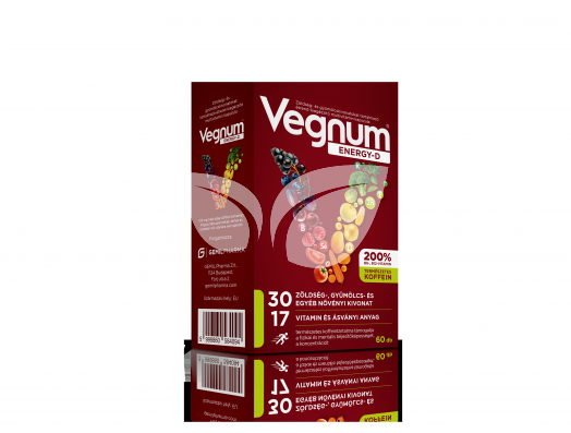 Vegnum energy-d étrendkiegészítő multivitamin kapszula 60 db • Egészségbolt